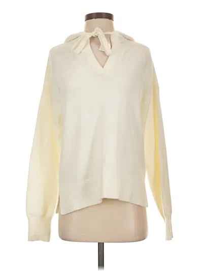 Pre-owned Marled Pullover Sweater In Ivory