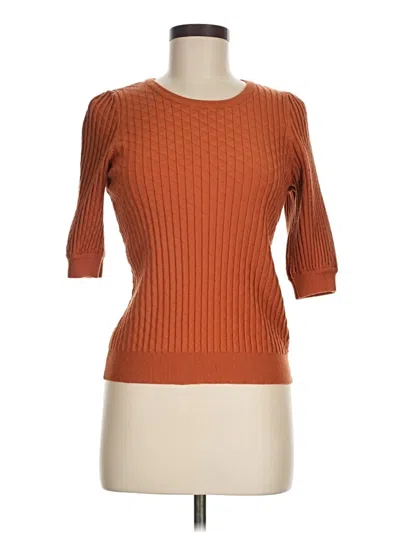 Pre-owned Marled Pullover Sweater In Orange