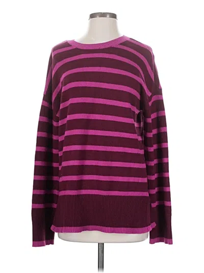 Pre-owned Marled Pullover Sweater In Purple