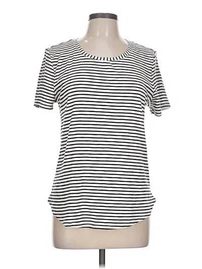 Pre-owned Marled Short Sleeve T-shirt In White