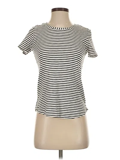 Pre-owned Marled Short Sleeve Turtleneck In Ivory