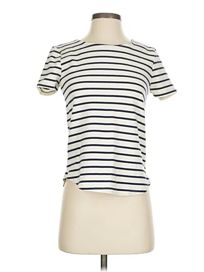 Pre-owned Marled Short Sleeve Turtleneck In White