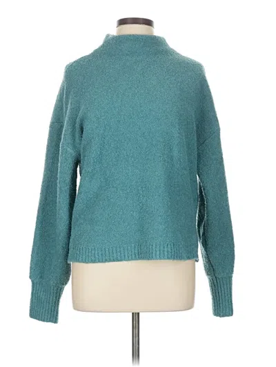 Pre-owned Marled Turtleneck Sweater In Blue