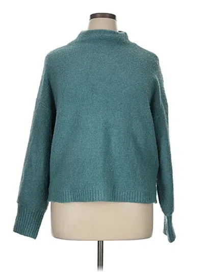 Pre-owned Marled Turtleneck Sweater In Blue