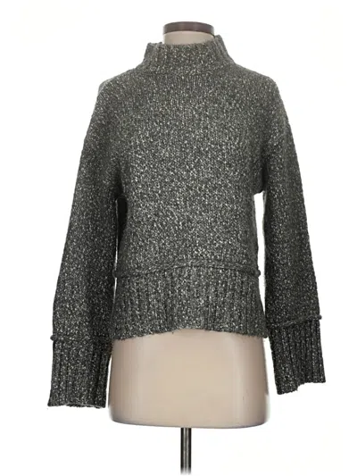 Pre-owned Marled Turtleneck Sweater In Gray