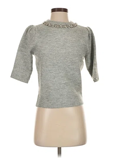 Pre-owned Marled Turtleneck Sweater In Silver