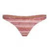 Marlei Women's Pink / Red Kaia Bikini Bottom In Multi
