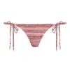 Marlei Women's Pink / Red Soleil Bikini Bottom In Multi