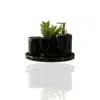 Marleth Black Round Marble Bathroom Set With Tray  & Four-pieces Set