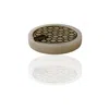 Marleth Black / White White Marble & Brass Laser-cut Ashtray
