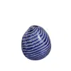 Marleth Blue / White Filigrana Amorfa Hand-blown Glass Vase