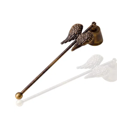 Marleth Brown Angel Wing Brass Candle Snuffer