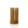 Marleth Brown Fluted Travertine Vase – Vertical Design In Natural Stone Finish