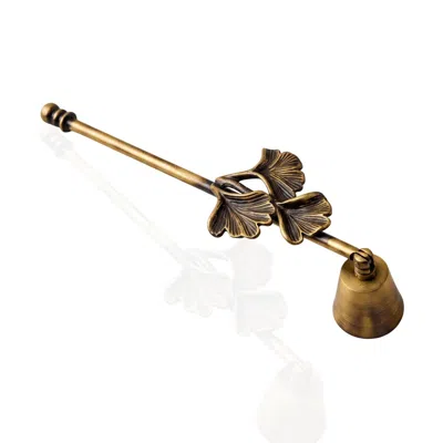 Marleth Brown Ginkgo Brass Candle Snuffer