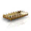 Marleth Dory Sculptural Gold Tray With Mirrored Base