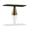 Marleth Gold / Black Black & Gold Marble Rectangular Cake Stand