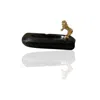 Marleth Gold / Black Black Marble Oval Ashtray With Gold Lion Detail