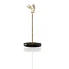 Marleth Gold / Black Golden Brass Napkin Holder & Black Marble Base With Wheat Motif