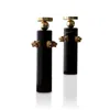 Marleth Gold / Black Tiger Head Cylinder Candle Holders