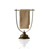 Marleth Gold / Brown Handmade Bronze Towel Holder & Handcrafted Bathroom Accesories