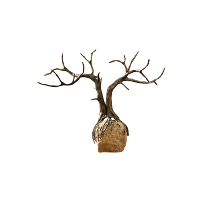 Marleth Gold / Brown Rustic Bronze Dry Tree Sculpture