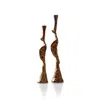 Marleth Gold Handmade Copper Spiral Candle Holders , Set Of Two