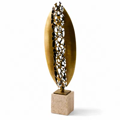 Marleth Gold Laser Cut Brass Sculpture Large
