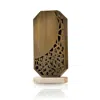 Marleth Gold Laser Cut Bronze Vase – Sculptural Design