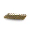 Marleth Gold / White Brass Tray With Geometric Chain Detail