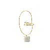 Marleth Gold / White Golden Cosmic Decor – Gold & Marble Sculptural Accent
