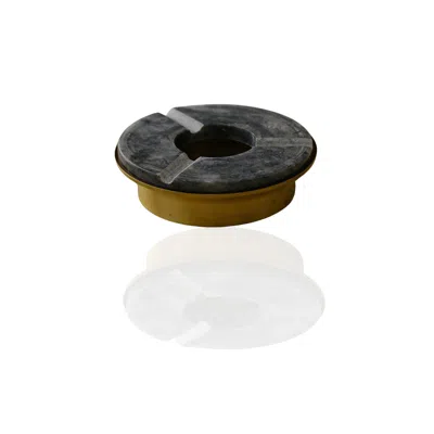 Marleth Grey Round Marble & Brass Ashtray – Anthracite