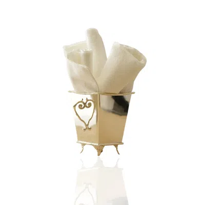 Marleth Luxury Silver Napkin Holder & Bucket Design