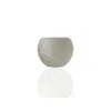 Marleth Murano Colored Glass Sphere Vase With Almond Motif – Frosted White