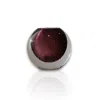 Marleth Pink / Purple Murano Colored Glass Sphere Sculpture – Deep Plum
