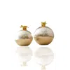 Marleth Silver Brass Grape-top Orbs – Set Of Two