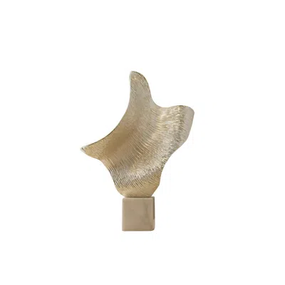 Marleth Silver Ripple Sculpture – Modern Abstract Decorative Piece
