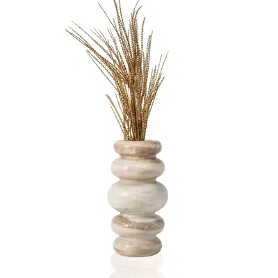 Marleth White Marble Sculptural Vase