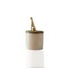 Marleth Women's Gold / White Cheetah Storage Jar
