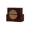 Marleth Women's Red Moon Burgundy Leather Boxes, Set Of Two
