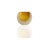 Marleth Yellow / Orange / White Murano Colored Glass Sphere Vase With Honeycomb Detail – Golden Amber Core