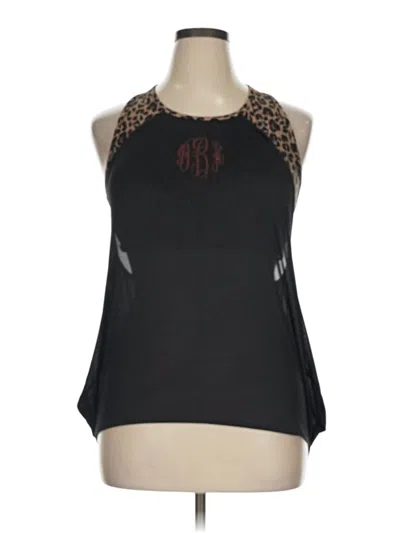 Pre-owned Marleylilly Tank Top Black Halter Neckline Tops