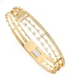 Marli New York Large Yellow Gold And Diamond Avenues Bangle In Gold