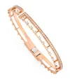 Marli New York Medium Rose Gold And Diamond Avenues Bangle In Rose Gold