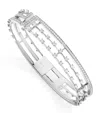 Marli New York Medium White Gold And Diamond Avenues Bangle In White