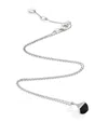 Marli New York Mini White Gold, Diamond And Black Onyx Cleo Rev Pendant Necklace In White