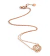 Marli New York Rose Gold And Diamond Avenues Necklace In Rose Gold