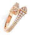Marli New York Rose Gold And Diamond Cleo Ring In Rose Gold