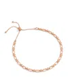 Marli New York Rose Gold And Diamond Tip-top Necklace In Rose Gold