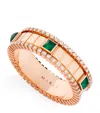 Marli New York Rose Gold, Diamond And Agate Life Spinning Ring In Rose Gold