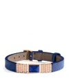 Marli New York Rose Gold, Diamond And Nappa Leather Unii Bracelet